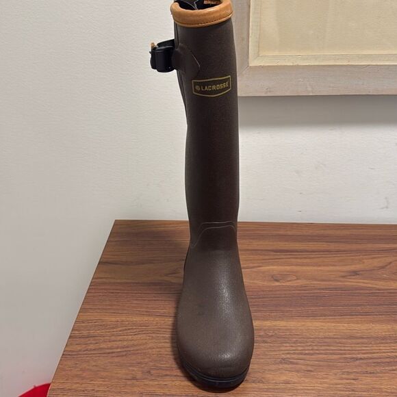 Lacrosse Filly 16 in. Rubber Waterproof Boots in Brown. Size 6. - Picture 4 of 6